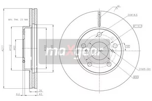 MAXGEAR Tarcza hamulcowa 19-3216 - Tarcze hamulcowe - miniaturka - grafika 1