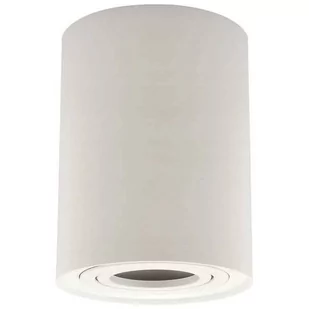 Mdeco Spot LAMPA sufitowa SLP6319 MDECO okrągła OPRAWA natynkowy SPOT metalowy tuba biała - Lampy sufitowe - miniaturka - grafika 1