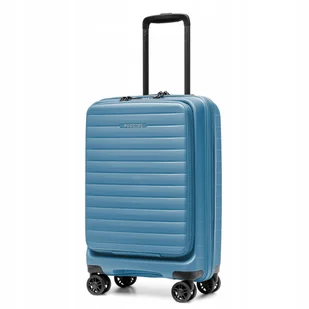 PUCCINI Walizka Kabinowa Podróżna z Kieszenią Zewnętrzną Niebieska PP028C-7 - Walizki PUCCINI Walizka Kabinowa Podróżna z Kieszenią Zewnętrzną Niebieska PP028C-7 - Walizki - miniaturka - grafika 1