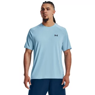 Koszulki sportowe męskie - Męska koszulka treningowa Under Armour Tech 2.0 SS Tee - niebieska - UNDER ARMOUR - grafika 1