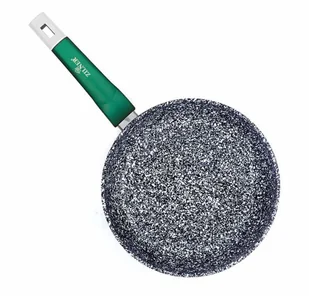 SK PATELNIA 26CM MARMUROWO-CERAMICZNA ZILNER STONETEC EMERALD ZL-7196-G emix - Patelnie - miniaturka - grafika 3