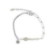 Bransoletki - Bestseller! Bransoletka zodiakalna - Waga Srebrna stal szlachetna - miniaturka - grafika 1