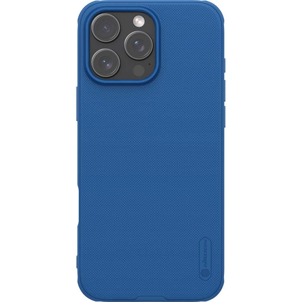 Etui na telefon komórkowy iPhone 16 Pro, Nillkin Frosted Shield Pro, ciemnoniebieskie
