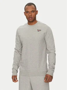 Reebok Bluza Logo Crew 100221789 Szary Regular Fit - Bluzy męskie - miniaturka - grafika 1