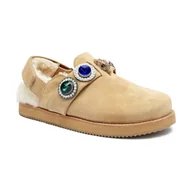 Klapki i japonki damskie - Kurt Geiger Skórzane mule OCTAVIA | z dodatkiem wełny - miniaturka - grafika 1