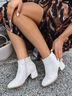 Botki damskie - Botki damskie LORNE beżowe Dstreet ZY0433-41 - miniaturka - grafika 1