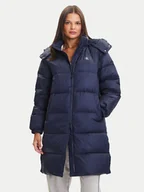 Kurtki damskie - Calvin Klein Jeans Kurtka puchowa Essential LV047D502G Granatowy Regular Fit - miniaturka - grafika 1