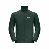 Bluzy męskie - Męska bluza polarowa Jack Wolfskin TAUNUS FZ M black olive/black olive - XXXL - miniaturka - grafika 1