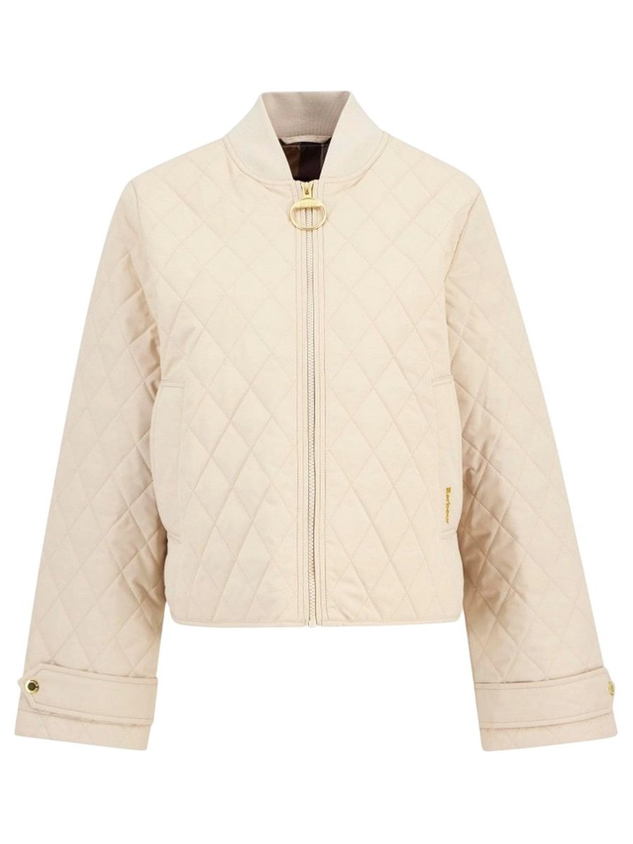 giacche damskie barbour international - whillan quilted jacket - piaskowy