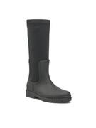 Kalosze damskie - Tommy Hilfiger Kalosze Rain Boot Long Shaft FW0FW07064 Czarny - miniaturka - grafika 1