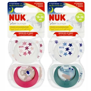 ND39_539432 NUK SMOCZEK USP 2EL 18-36M D&N 107397 - Smoczki uspokajające - miniaturka - grafika 1