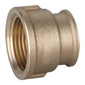 Łączniki, trójniki, kształtki - Mufa mosiężna redukcyjna 1"x1/2" GW Invena - miniaturka - grafika 1