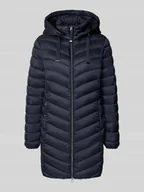 Płaszcze damskie - Płaszcz pikowany z kapturem - miniaturka - grafika 1