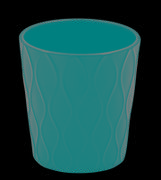 Donice - Osłonka ceramiczna ROTI czarna 13,5 cm - miniaturka - grafika 1