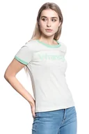 Koszulki i topy damskie - Damska koszulka t-shirt Wrangler RINGER TEE S - miniaturka - grafika 1