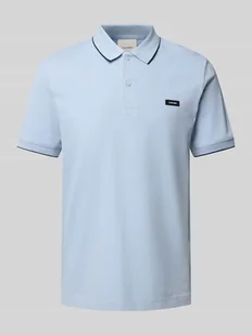 Koszulka polo z detalem z logo - Koszulki męskie - miniaturka - grafika 1
