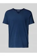 Koszulki męskie - T-shirt z dekoltem serafino - Blend - miniaturka - grafika 1