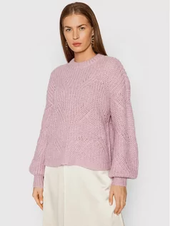 Swetry damskie - Yas Sweter Verona 26021762 Różowy Oversize - grafika 1