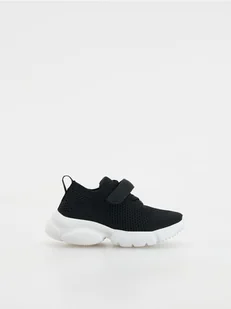 Reserved - Sportowe buty na rzepy - czarny - Buciki dla niemowląt - miniaturka - grafika 1
