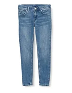 Spodnie i spodenki dla dziewczynek - GANT Jeansy dziewczęce skinny, Północny indygo Worn in, 176 cm - miniaturka - grafika 1