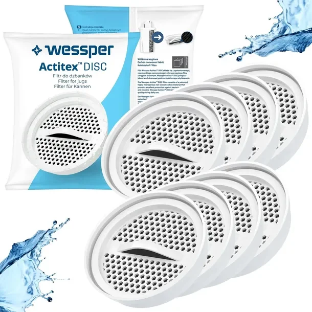 8x Filtr Wessper aquaclassic do dzbanek filtrujący szklany Dafi zamiennik