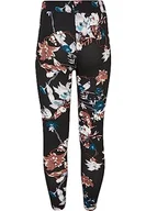 Legginsy - Urban Classics Dziecięce legginsy dla dziewczynek Soft AOP, Blacksoftflower, 134/140 cm - miniaturka - grafika 1