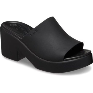 Crocs Lekkie Klapki Damskie na Obcasie Brooklyn Heel 209408 Slide 41-42