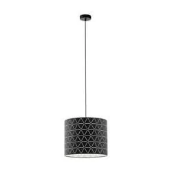 Eglo Ramon 98351 lampa wisząca zwis oprawa 1x40W E27 czarna/biała - Lampy sufitowe - miniaturka - grafika 1