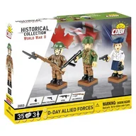 Klocki - Cobi, Trzypak figurek klockowych HC D-Day Allied Forces Historical Collection, zielony, 3/35 kl. - miniaturka - grafika 1