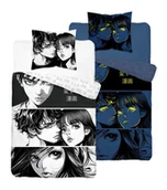 Pościel - Pościel bawełniana świecąca w ciemności 140x200 Fluo Manga - miniaturka - grafika 1