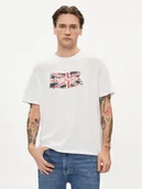 Koszulki męskie - Pepe Jeans T-Shirt Clag PM509384 Biały Regular Fit - miniaturka - grafika 1