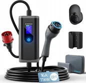 Ładowarki do samochodów elektrycznych - bokman Ładowarka samochodowa typu 2 z wtyczką CEE 8m 6-16A 11kW 3-fazowa - miniaturka - grafika 1