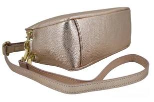 Damska torebka metalizowana - Różowa pudrowa - Torebki damskie - miniaturka - grafika 6