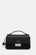 Torebki damskie - Lacoste torebka skórzana kolor czarny NF5099PH - miniaturka - grafika 1