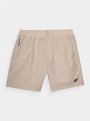 Spodenki damskie - Spodenki trekkingowe 4WayStretch damskie BEŻ XXL - 4F - miniaturka - grafika 1