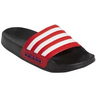 Buty dla chłopców - Kapcie dziecięce Adidas Adilette Shower K Rozmiar butów (UE): 32 / Kolor: czarny/czerwony - miniaturka - grafika 1
