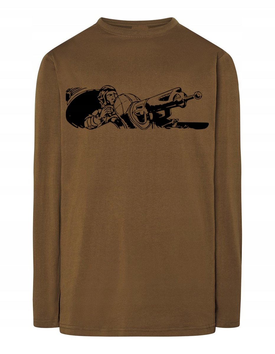 Longsleeve męski nadruk KARABIN DZIAŁKO r.S