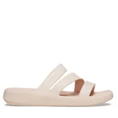 Klapki i japonki damskie - Klapki Crocs Getaway Strappy 209587 Écru - miniaturka - grafika 1