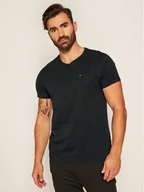 Koszulki męskie - Tommy Jeans T-Shirt DM0DM04411 Czarny Regular Fit - miniaturka - grafika 1