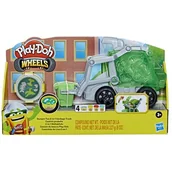 Masy plastyczne - Hasbro Masa plastyczna Play-Doh Dumpin Fun 2 in 1 Garbage Truck F5173 - miniaturka - grafika 1