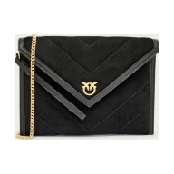 Torebki damskie - Pinko Kopertówka Love Birds zamsz - miniaturka - grafika 1