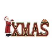 Ozdoby bożonarodzeniowe - Napis dekoracyjny XMas z Mikołajem Winter Collage Accessoires Villeroy & Boch - miniaturka - grafika 1