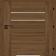 Drzwi wewnętrzne - Drzwi wewnętrzne łazienkowe z podcięciem wentylacyjnym Sangres 80 prawe orzech michigan Voster 5905515001038 - miniaturka - grafika 1