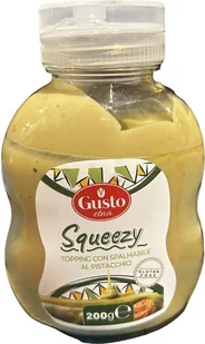 Polewa pistacjowa topping Squeezy con spalmabile al pistacchio 200g - Gusto Etna - Dodatki do ciast w proszku - miniaturka - grafika 1