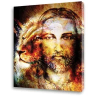 Ikony i obrazy sakralne - Obraz religijny na płótnie Jezus Chrystus - miniaturka - grafika 1