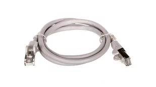 Kabel krosowy patchcord Sf/utp kat.5e Cca szary 1m - Patchcordy - miniaturka - grafika 2