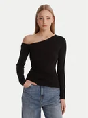 Bluzki damskie - Guess Bluzka W6RP02 KC1J2 Czarny Regular Fit - miniaturka - grafika 1