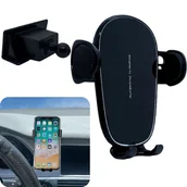 Uchwyty samochodowe do telefonów - ADAPTER DO UCHWYTU NA TELEFON AUDI A6 2005-2011 +  UCHWYT PREMIUM ZESTAW - miniaturka - grafika 1