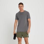 Koszulki męskie - Męski T-shirt z krótkim rękawem z kolekcji Velocity Ultra MP – Pebble Grey - XS - miniaturka - grafika 1