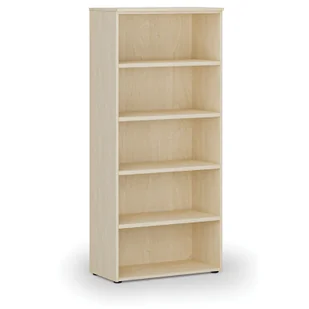 Regał biurowy PRIMO WOOD, 1781 x 800 x 420 mm, brzoza - Regały biurowe - miniaturka - grafika 1